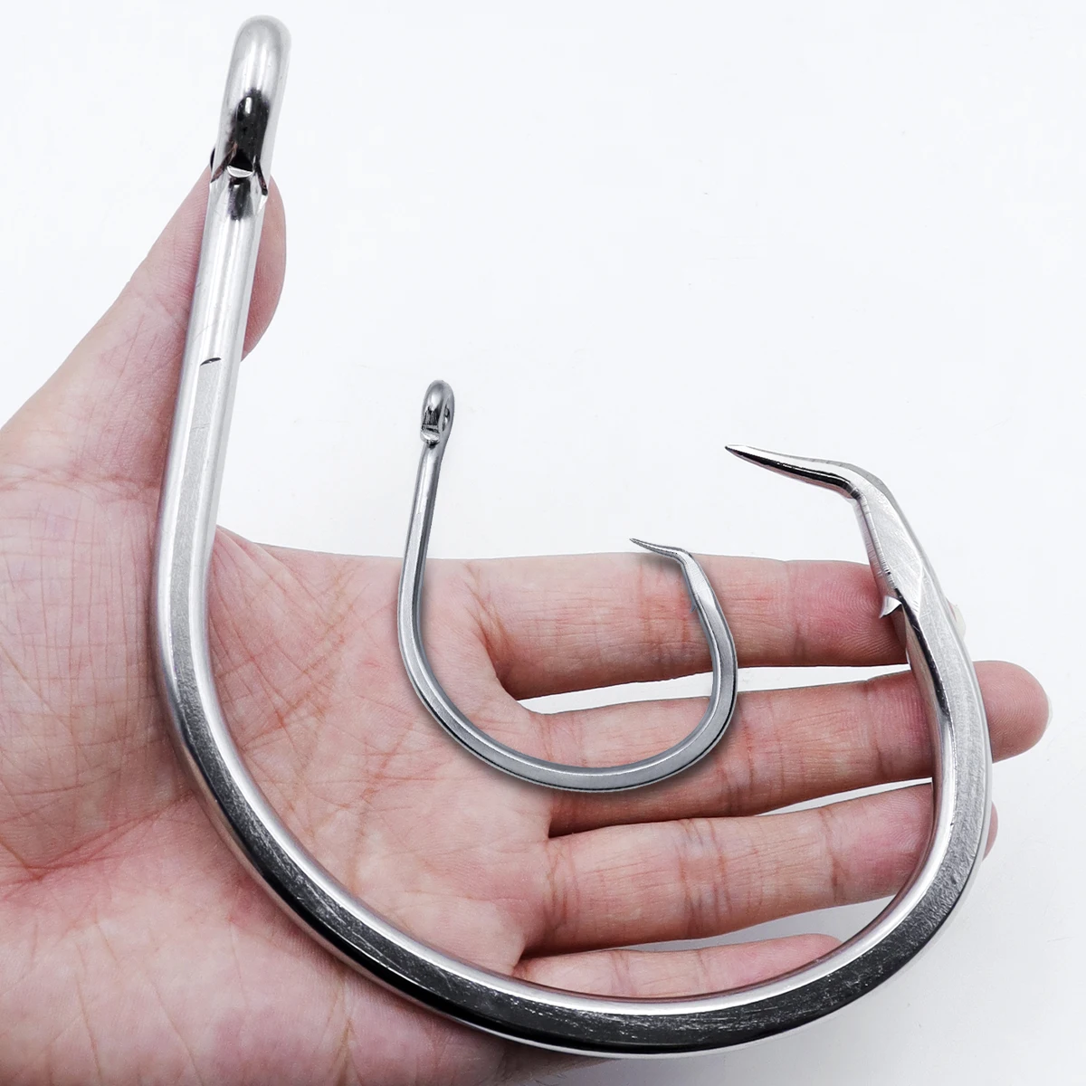6/0 - 28/0 Fishing Shark Circle Hook Strong Stainless Steel For Tuna Saltwater Fishing Hook Big Size Tackle