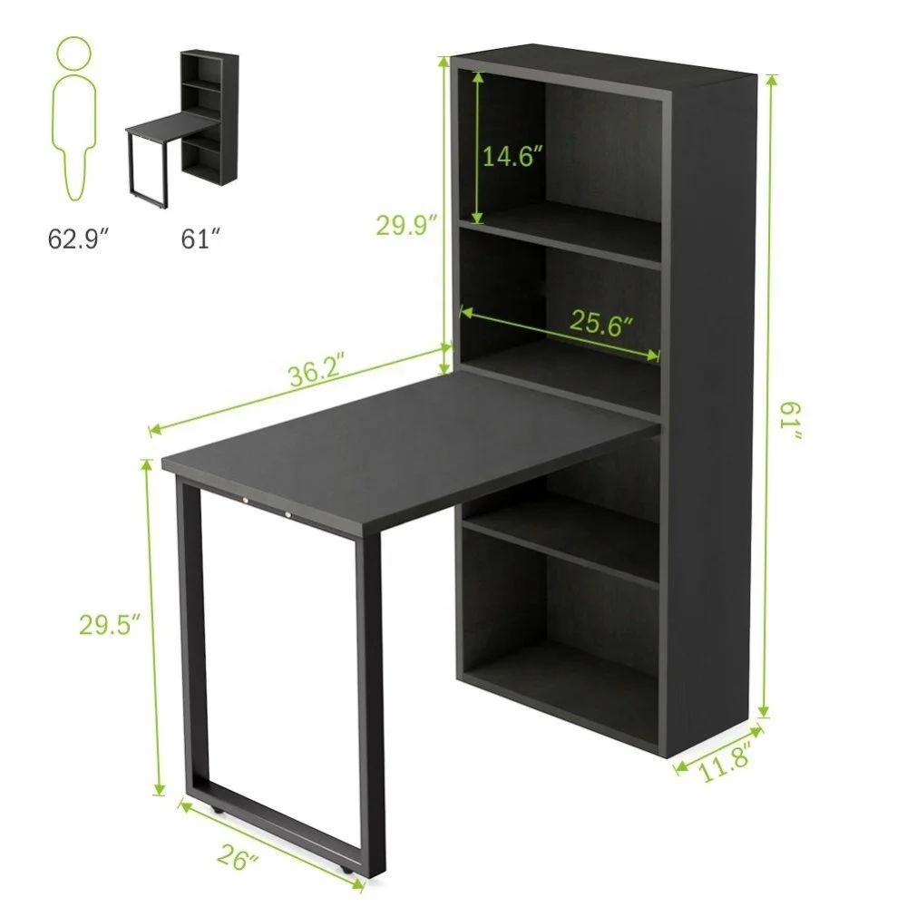 Wooden Home Office Furniture Kid Children Computer Study Desk Table with Bookshelf Modern Wood MDF 1pc/carton Traditional 100pcs