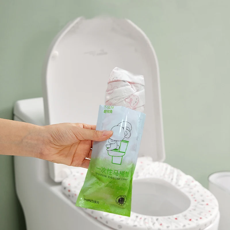 Disposable Toilet Seat Waterproof and Cold Resistant Non-slip  Elastic Ventilate Toilet Seat Cover Travel Portable Toilet Cover