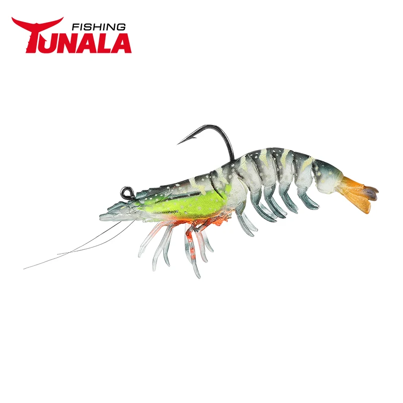 9CM Shrimp Lures,Soft Shrimp Fishing Lures for  Fishing Gear Saltwater Fishing Accessory