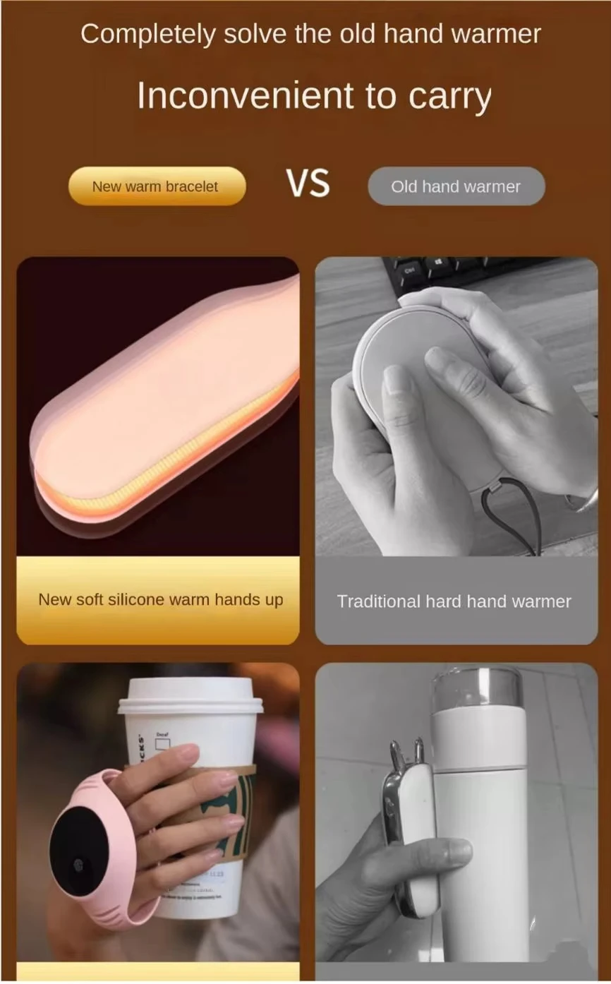 2024 Hot Selling Products Various Colors Winter Hand Warmer Mobile Power Rechargeable Mini Electric Heater Hand Warmer