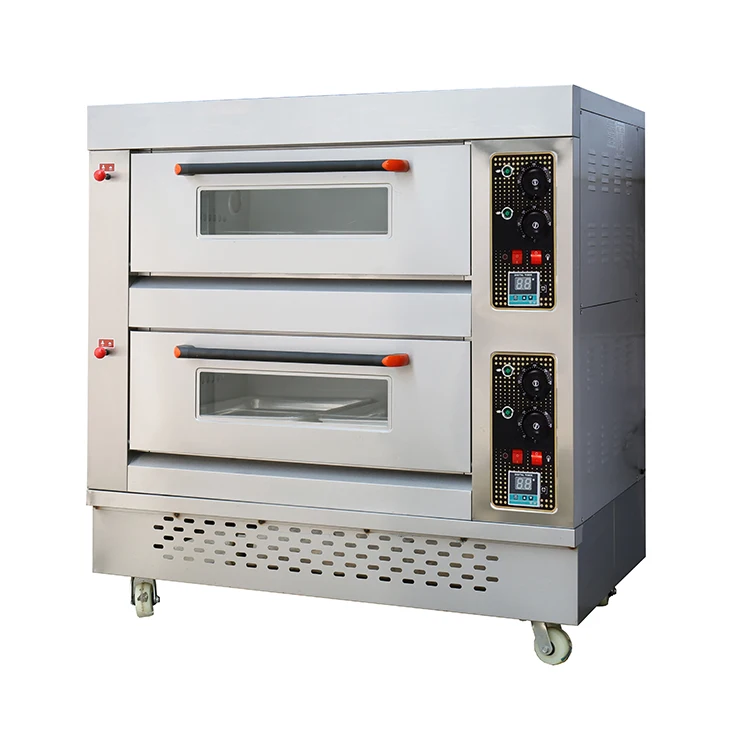 OEM manufacturer direct customized sale high quality 2 deck 4 tray bakery gas oven for south africa market