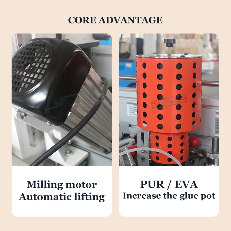 DTMACH F360 pvc mdf pur automatic edge bander machine straight 45 degree edge banding machine