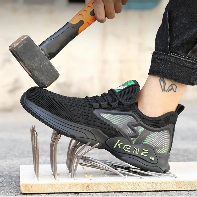 GOTAN Hot-selling Working Shoes Anti-puncture Anti-slip Breathable Lightweight Mesh Safety Shoes Sneakers