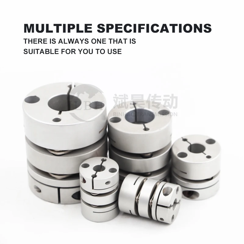 Rotex Aluminum Alloy Plum Shaft Couplings Clamping type Spider Jaw For CNC Servo Motor Miniature Ball Screw print