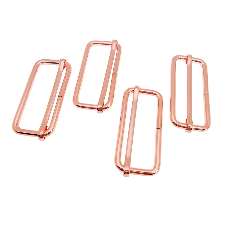 50 mm Rose Gold Metal Wide Mouth Strap Slider Tri-Glide