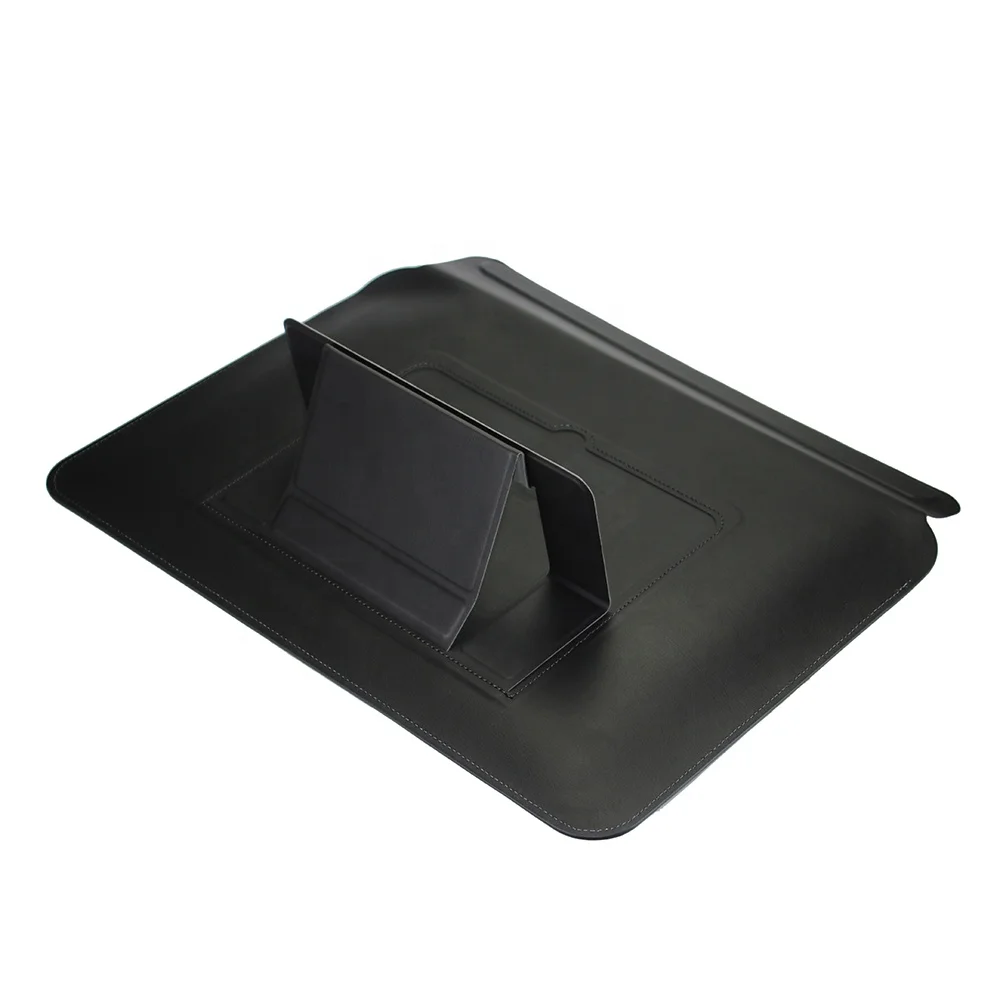 Slim Protective Magnetic Laptop Sleeve Flip PU Leather Stand Covers & Bags for Macbook M1 M2 Air Pro 12/13/14/15 Inch