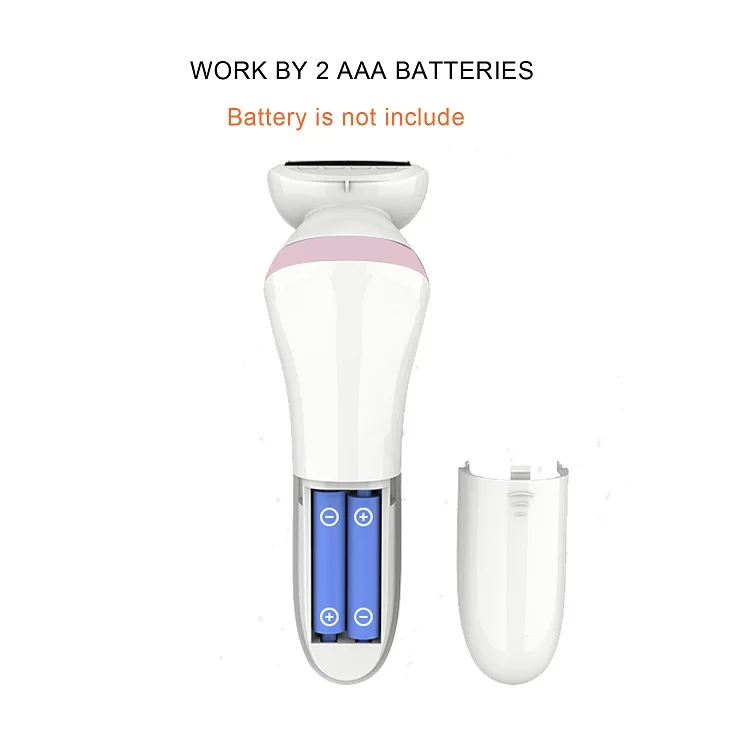 Battery operated Painless women hair removal Electric Razor pubic epilator hair trimmer Remover leg underarm facial lady Shaver