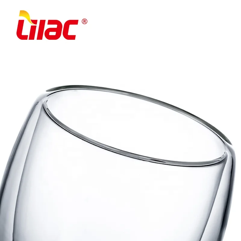 Lilac BSCI SGS LFGB 250ml 350ml 450ml vasos de vidrio personalizados por mayor tazza di caff espresso verre a cafe glass cup