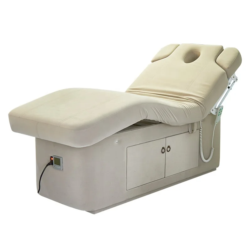 Luxury high quality massage table beauty salon Infrared Heating Electric Beauty Bed Massage Table With Led