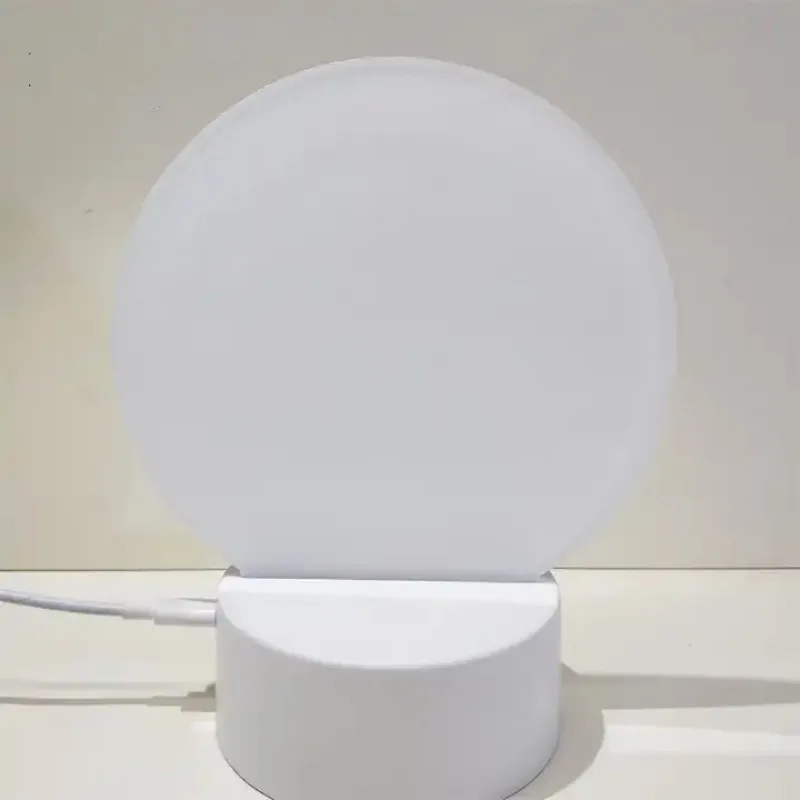 High Quality  Different Shape Acrylic Photo Panels Night Lamp for Desktop Display Sign Sublimation Blank Frame for Gifts