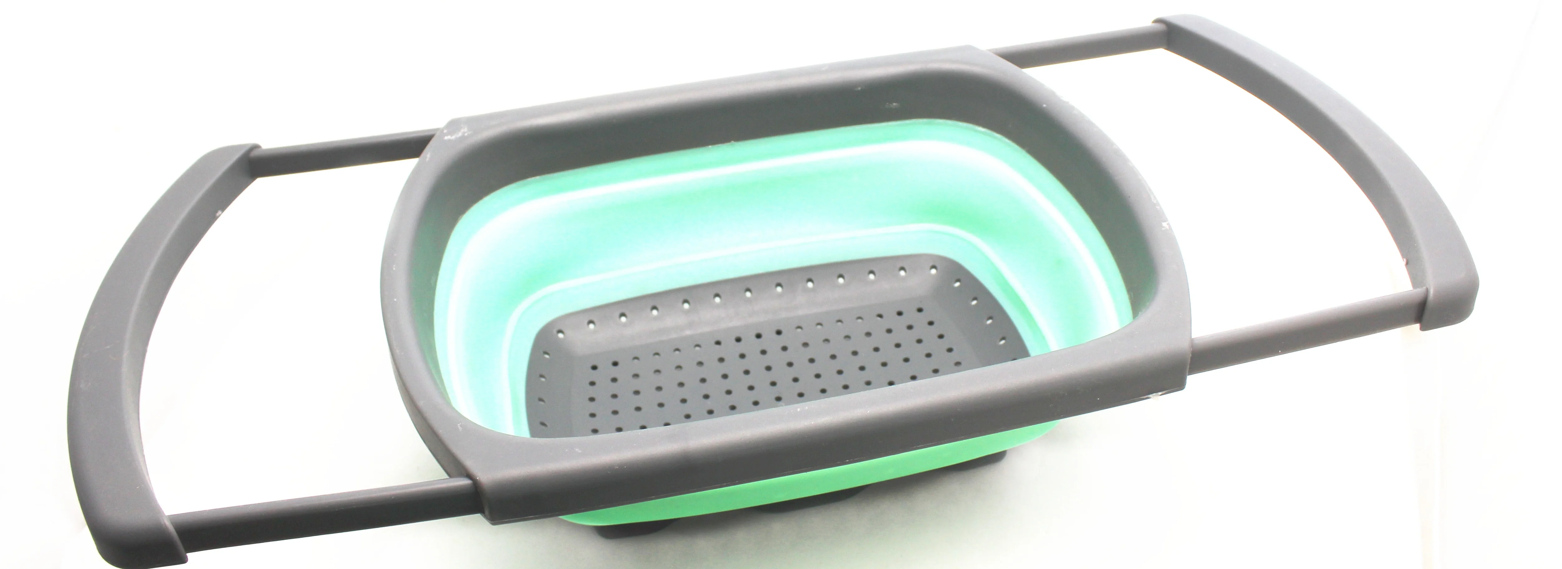 
Multi use Hot sell home gadgets big size foldable handle plastic strainer colander 