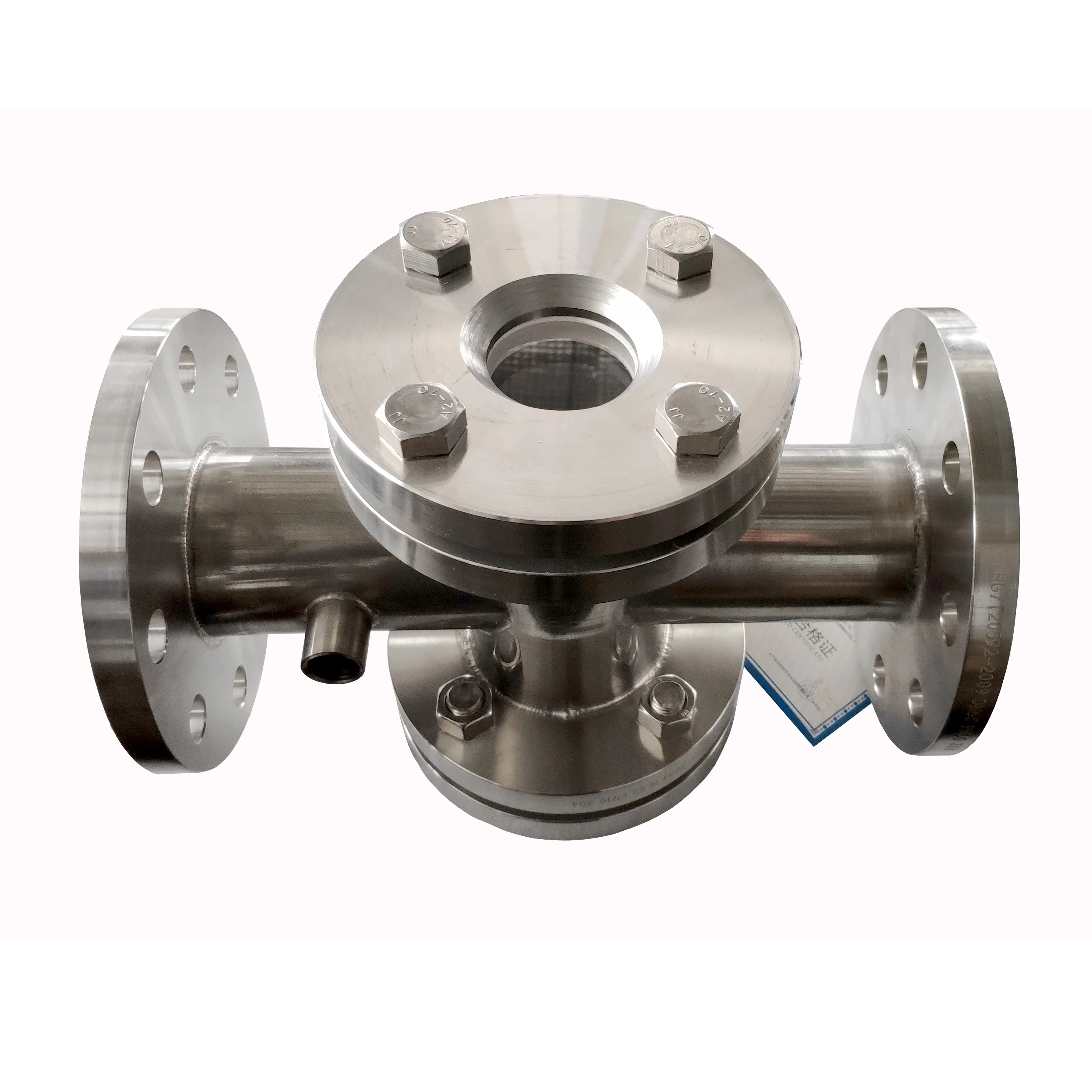 Hot water/oil heat tracing high pressure stainless steel sight glass Flange Full Bore Sight Glass