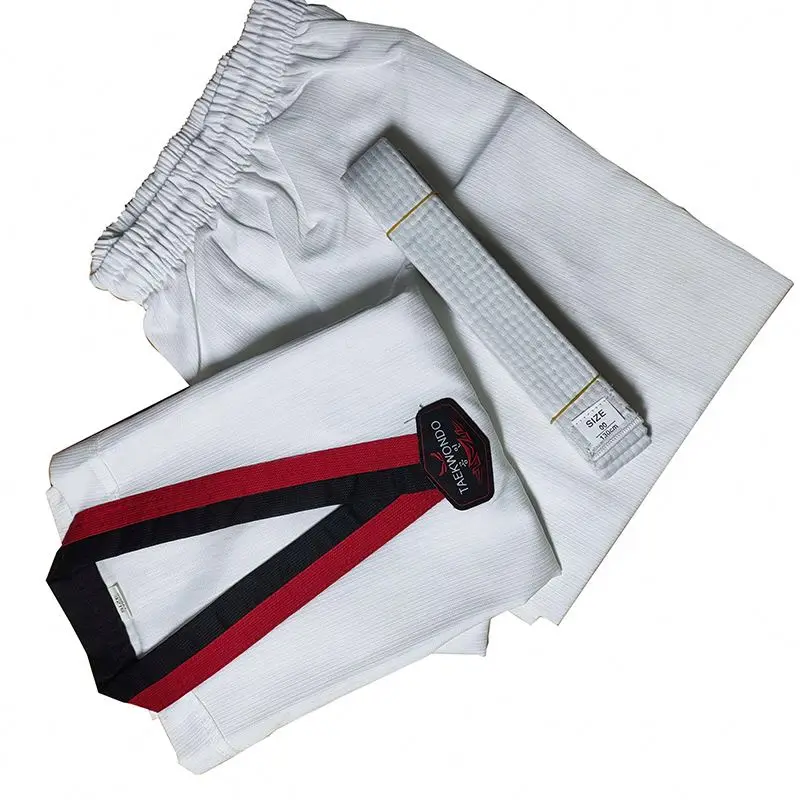 Высококачественная детская униформа для тхэквондо из ткани Poomsae