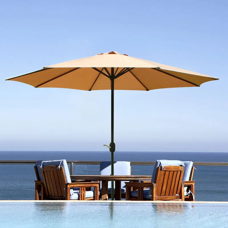 2.7M Waterproof Outdoor Garden Patio Umbrella Sombrillas De Sol Market Umbrella Parasols With Base