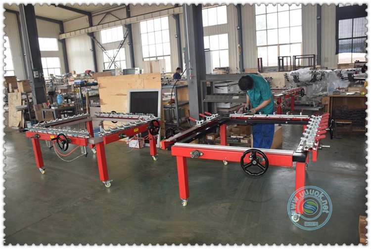Automatic Rotating Plastic Ruler Wedding Card Anti slip Socks Screen Printing Machine 2 Color 8 Station