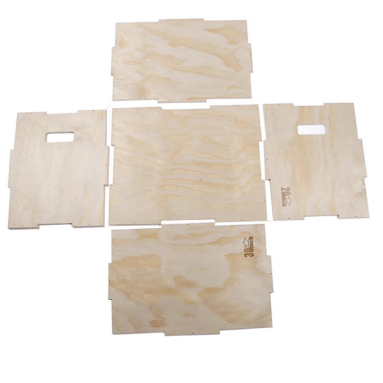 3 in 1 Wooden Plyo Box for Jump Training and Conditioning 20x24x30 Inch