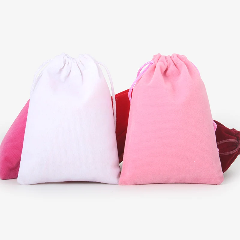 Бархатная упаковка, черный мешочек для ювелирных изделий, Розовая обувь на шнурке с принтом логотипа, бархатные мешочки на шнурке с кисточками