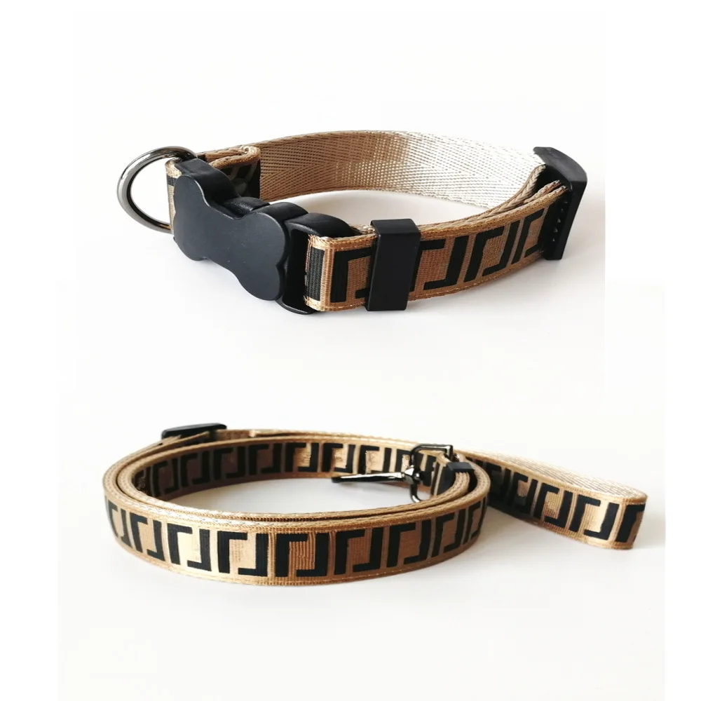 Meise Grid F Large Medium Small Teddy Schnauzer French Bulldog Collar Leash Luxury Pet Dog Harness Set