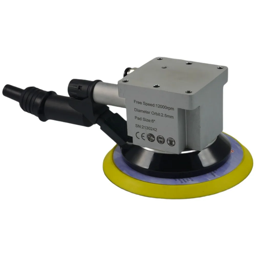 Professional 12000Rpm 6Inch Central-Vacuum Robotic Arm Air Pneumatic Random Orbital Sander With Fixed Platform