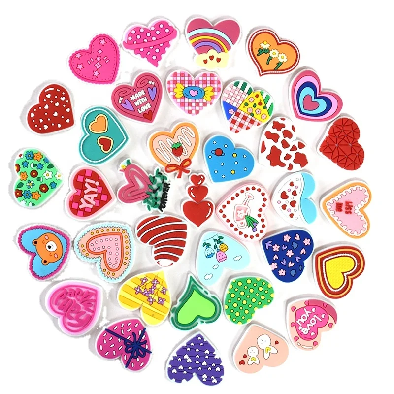 Whole Sale PVC Rubber Cartoon Random Designs Hot Selling Shoe Charms Bracelets Charms