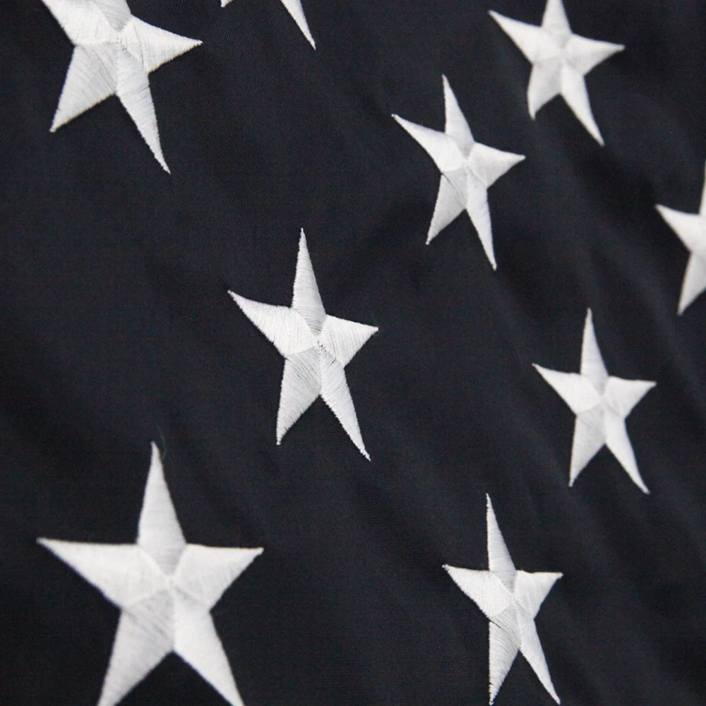Thin Blue Line 3X5 FT American Flag Embroidered Stars United State Flag