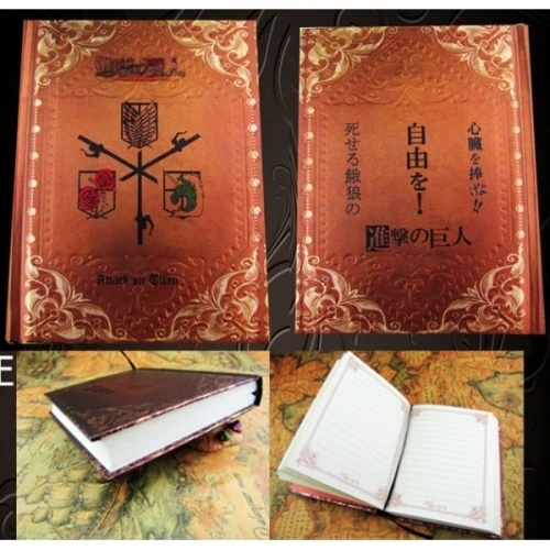 Anime Notebooks One 3 Piece Death Note Shingeki No Kyojin Fate Stay Night Cartoon Notebook Cartoon Book Character Writing Books