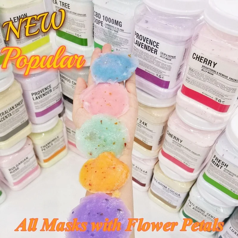 650g Skin Moisture Whitening Skincare Powder Jelly Mask Powder Peel Off Facial Hydro Face Jelly Mask
