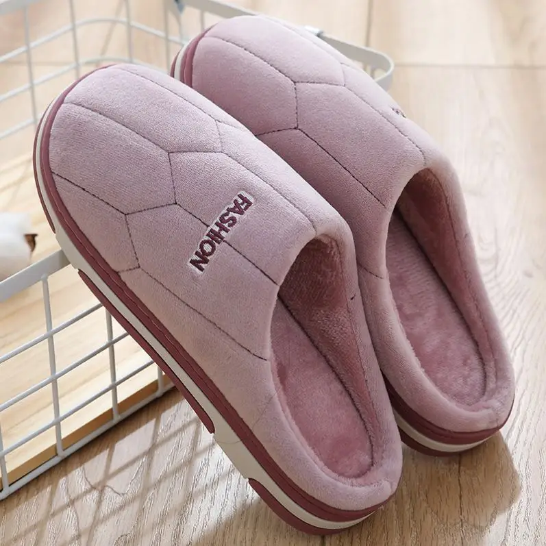 custom home silence plush slippers for women men Soft warm china manufactory wholesale slipper