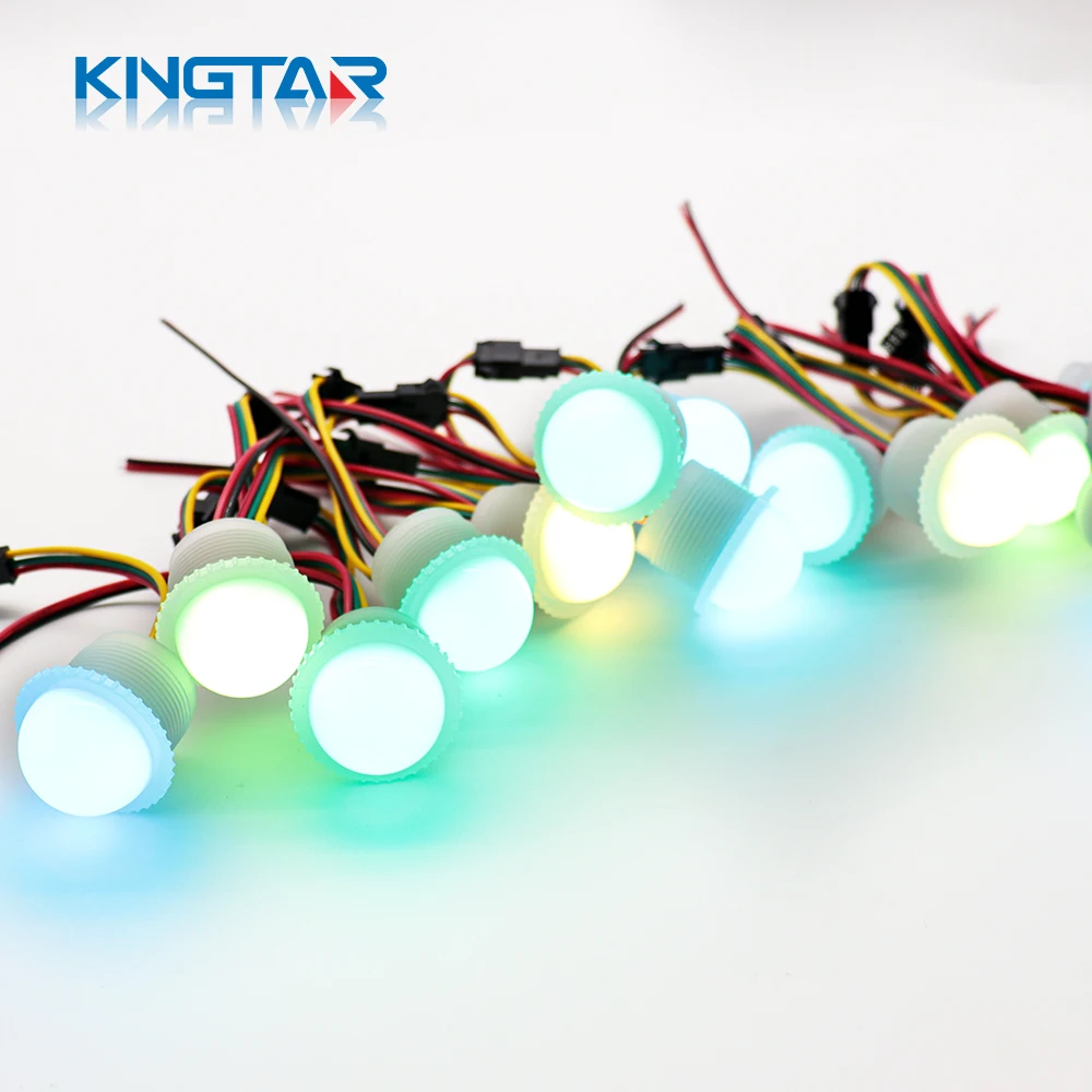 DC12V Outdoor LED Pixel ball light  UCS1903 SMD 5050 IP66 26mm RGB Point Light