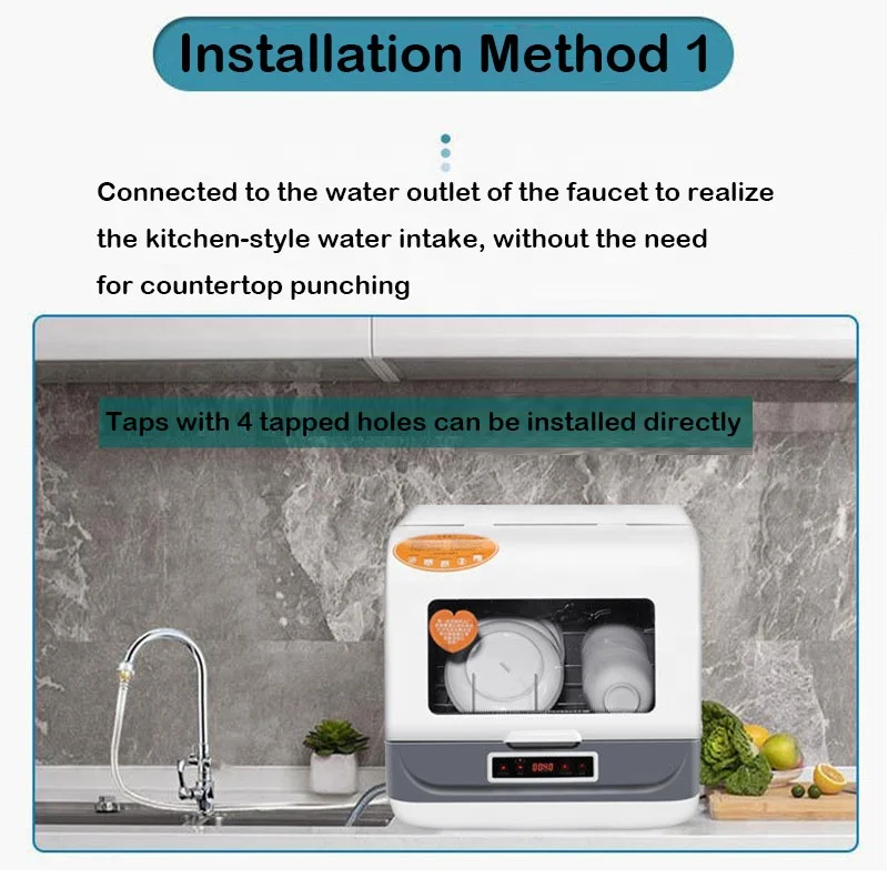 Restaurant Kitchen Appliance Selling Home Commercial Portable Countertop Countertop Mini Automatic Dishwasher Machine