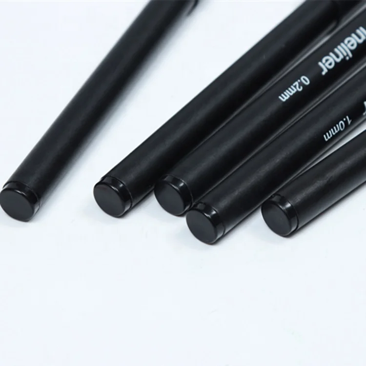 Custom   Fine Line Drawing Pens Assorted Color Pens for Kids Adult Porous Fine Point  nib Fineliner Black Pen