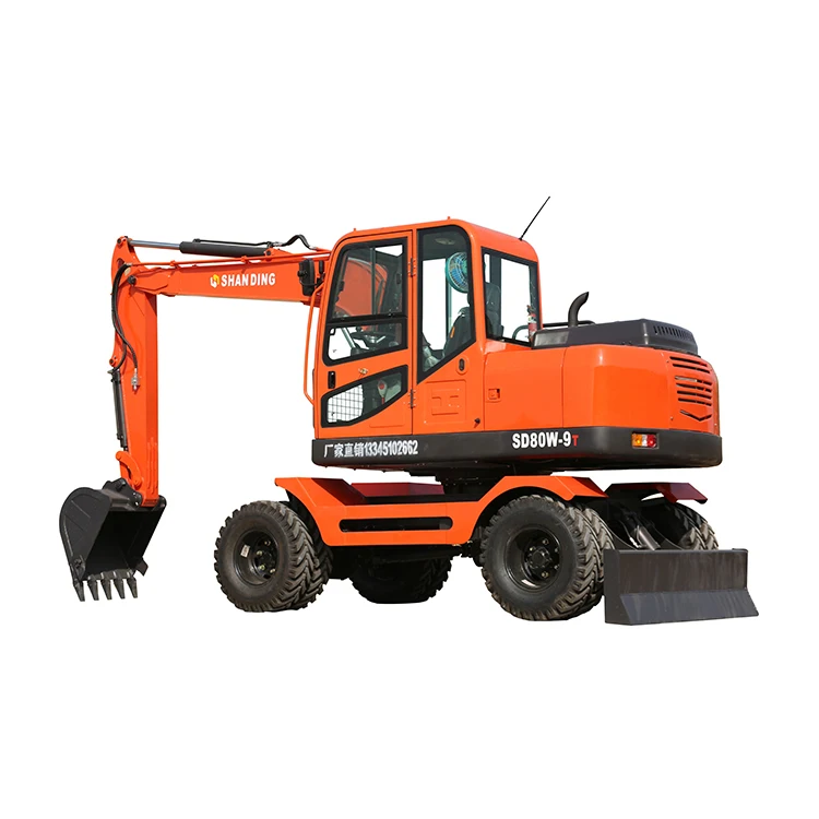  Лучшая цена колесный мини-экскаватор SD90w для