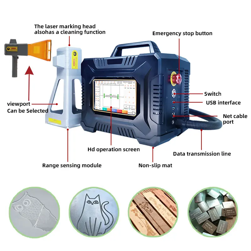 CNC LY Light fiber laser marking machine is suitable for high precision engraving industry