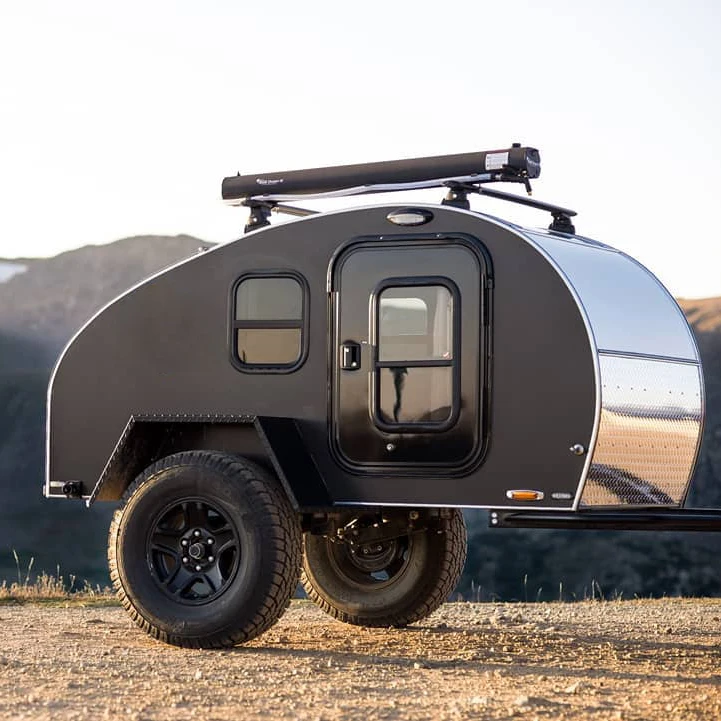 Luxury Mini Off-Road Teardrop Travel Trailer 4x4 Double Bed Teardrop Camper for Camping