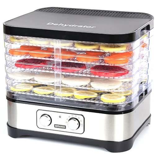 Vasion 5 tray electric square food dehydrator fruit drying machine