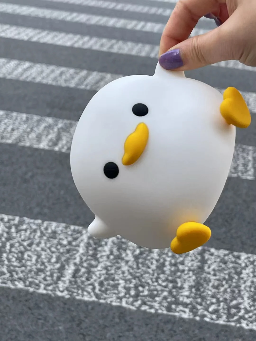 Cute DoDo Duck Night Light Silicone Dimmable Nursery Nightlight Rechargeable LED Bedside Lamp with Timer