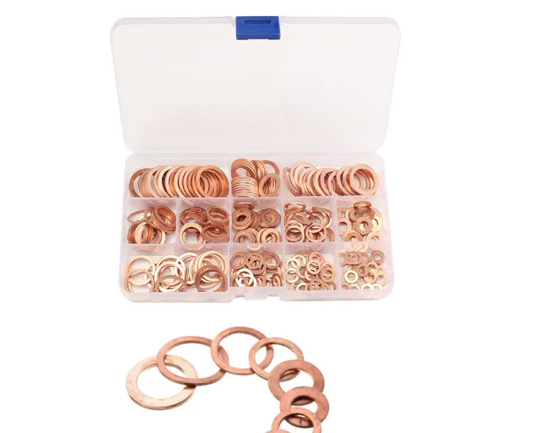 M4  Silicon Bronze Phosphor Bronze Car Injection Gasket Sealing Solid Washer