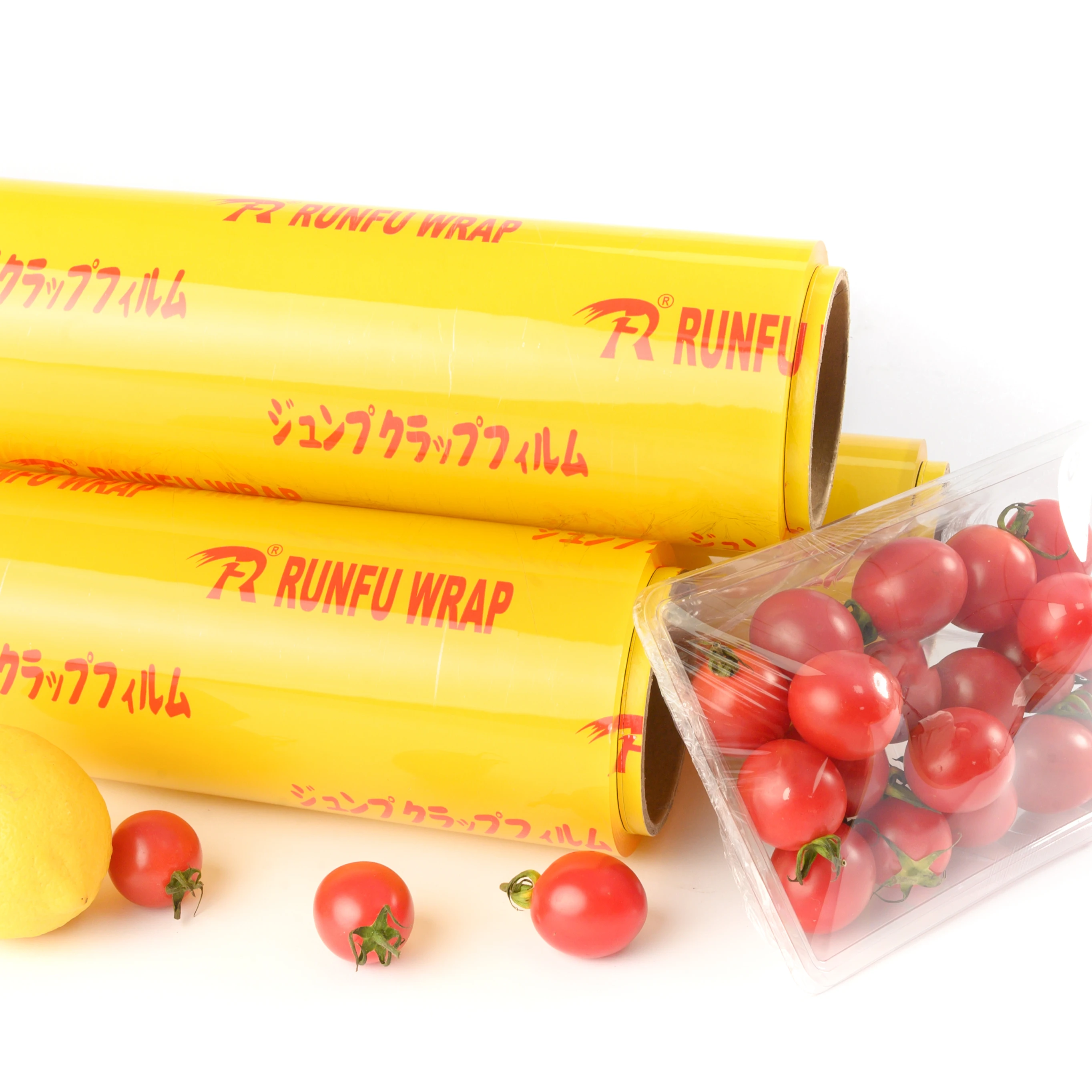 RUNFU Food Grade Fresh Keeping Film Super Plastic Food Wrap PVC Cling Film
