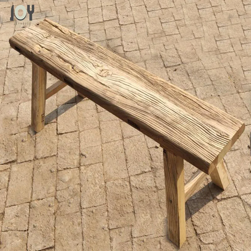 Elm wood recycled reclaimed Chinese antique vintage furniture rustic recycle wood children stool kids stool adult stool