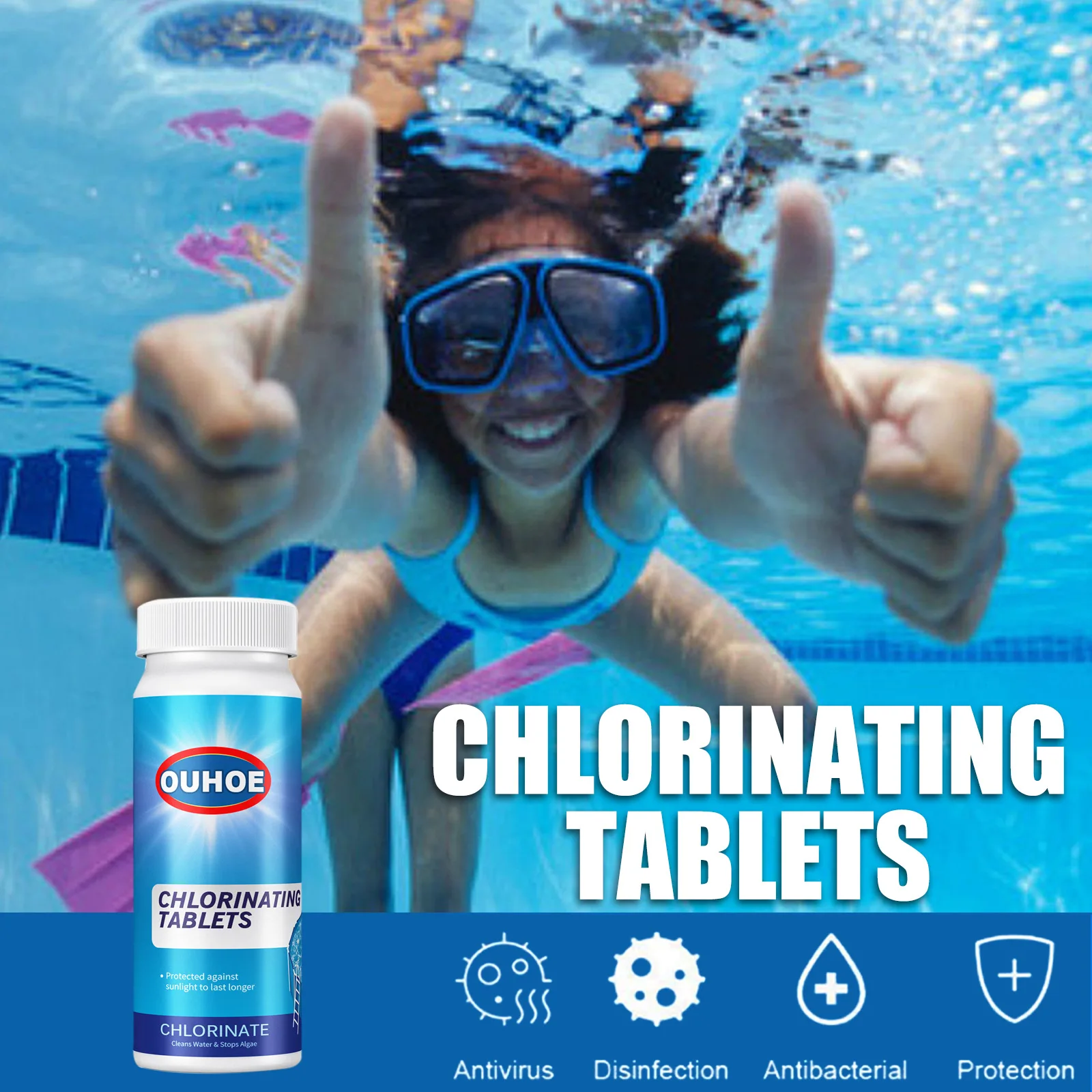 EELHOE Cheap Pool Chlorine Tablets Sustainable Easy Operate Swimming Quick Clorine