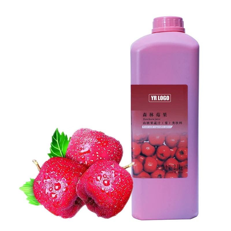 Hawthorn Fruit Concentrate Syrup for Bubble Tea Wholesale High Concentration Juice Syrup for Tea
