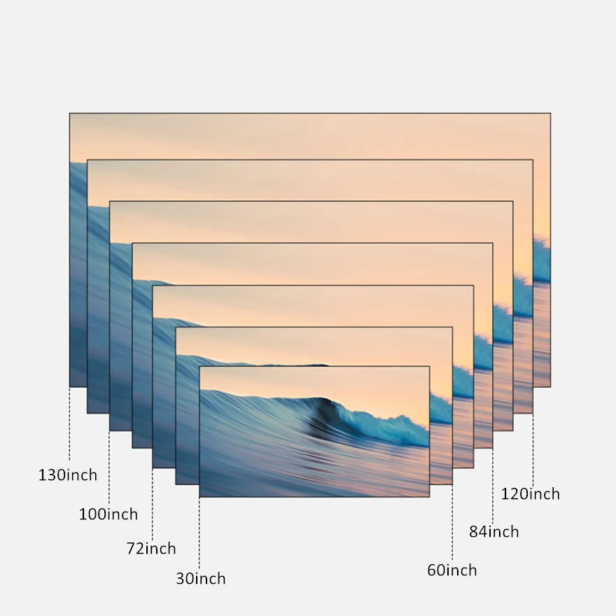 Custom Simple Folding Metal Anti-light Projection Screen 100 120 Inch Portable Outdoor HD Projector Pprojection Screen