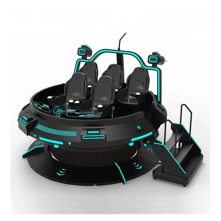 9D VR 360 UFO Flight Simulation Chair Home Compatible 5 Seat PC Simulated Motion Outdoor Compatible VR Cinema Chair