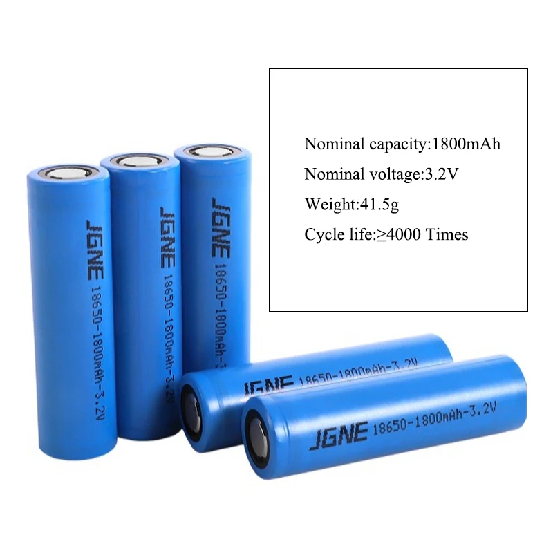 Lifepo4 IFR18650 Lithium Ion Phosphate Battery 3.2V 1100mah 1500mah 1600mah 1800mah Bateria De Litio 18650