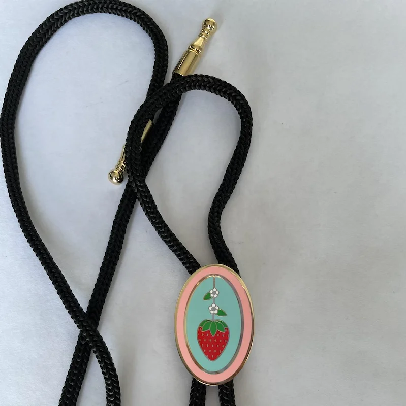 Kunshan China metal craft Manufacturer high quality wholesale factory price bolo tie custom enamel bolo tie