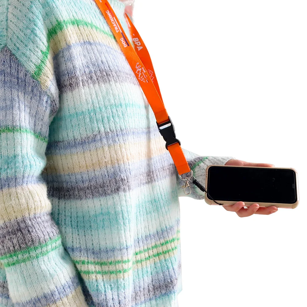 high quality universal crossbody blessed breakaway clip character cell phone lanyard charge cable