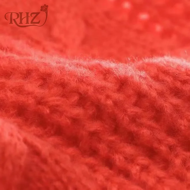 RHZ 9NM/1 100%Polyester Brush Yarn for knitting