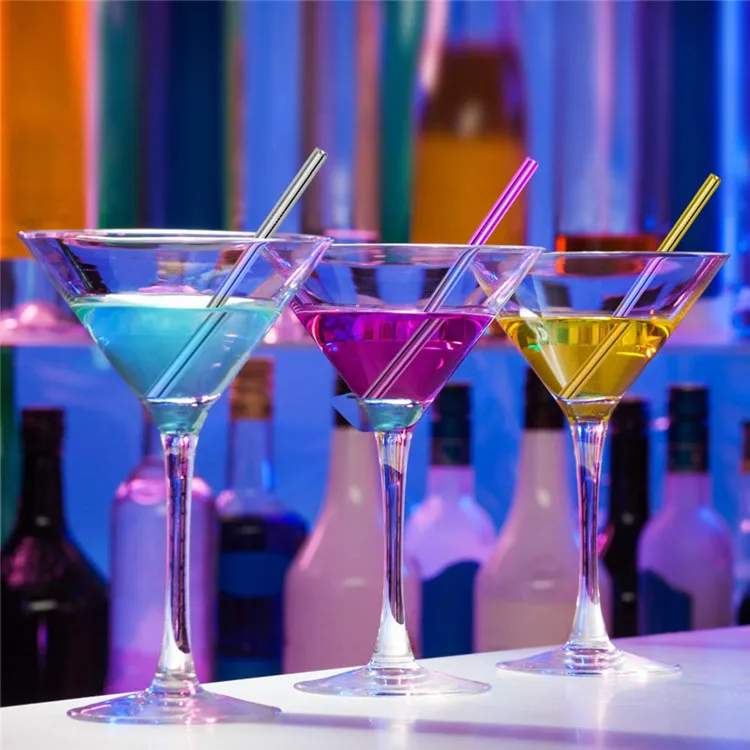 
Custom Hot Sale 120mm 125mm 140mm 160mm 5inch 6.3inch Short Bar Cocktail 304 Metal Stainless Steel Drinking Straws With Logo 