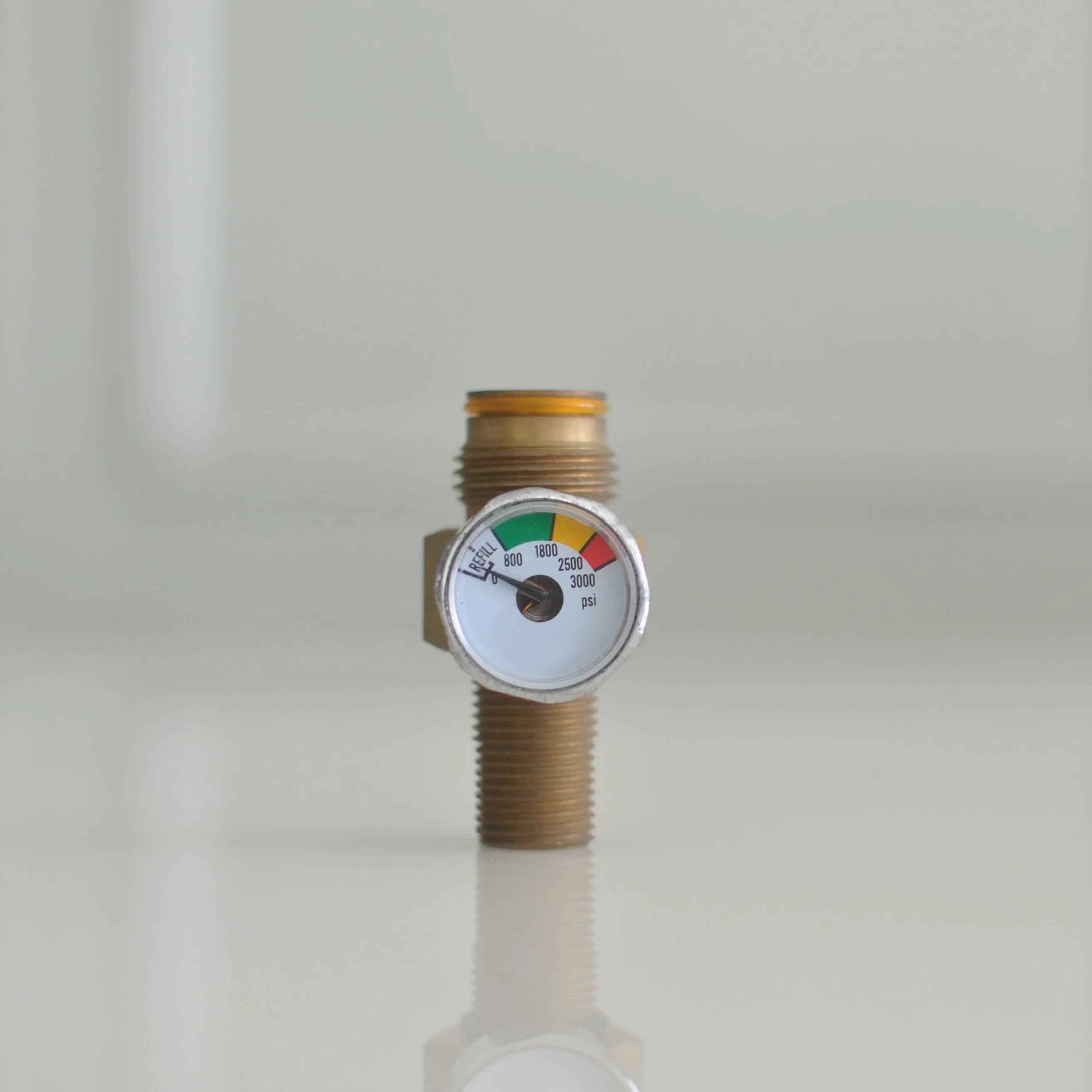 
pin valve mini valve with mini gauge for paintball co2 tank cylinder 